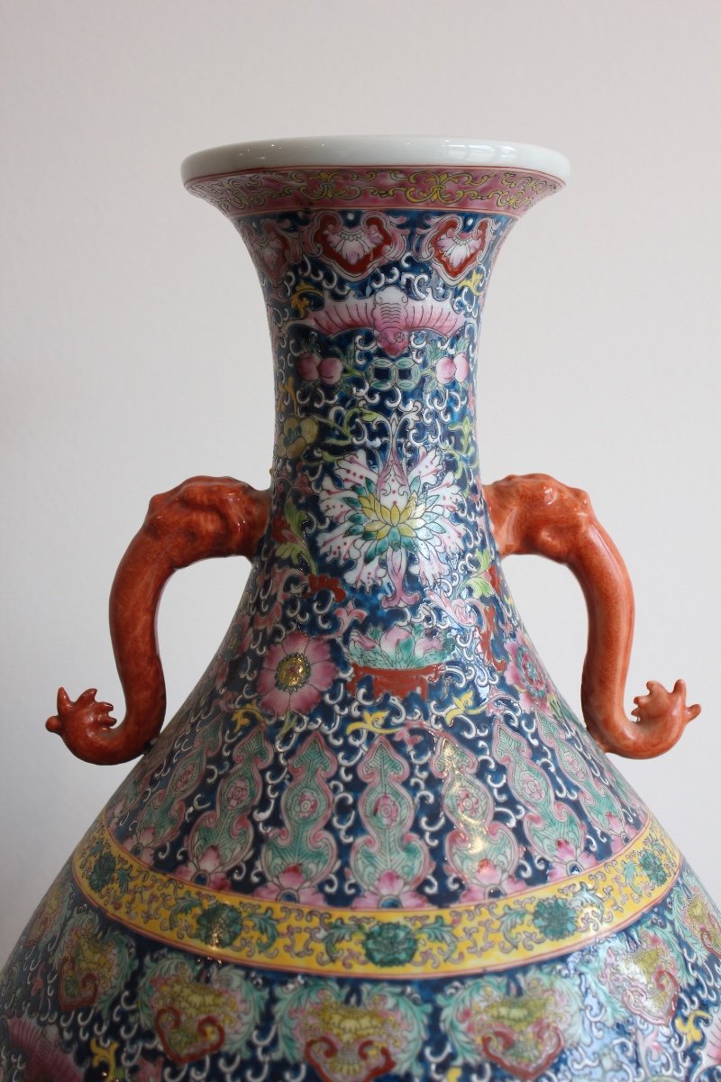 Late 19th Early 20th Chinese Vase -photo-1