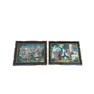 Paire de fixé sous verres