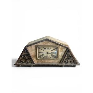Art Deco Wrought Iron Clock