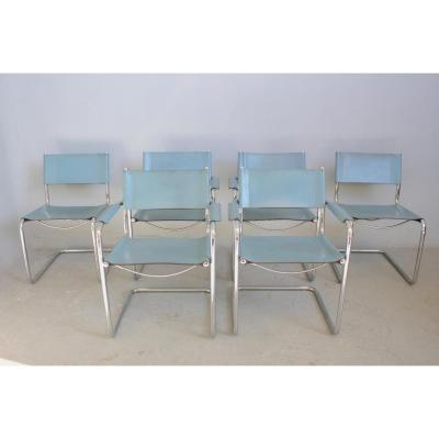 Set Of 80s Breuer Armchairs And Chairs