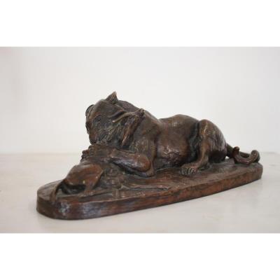 19th Century Bronze Of Barye