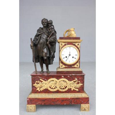 19th Century Clock Representing A Roman Soldier