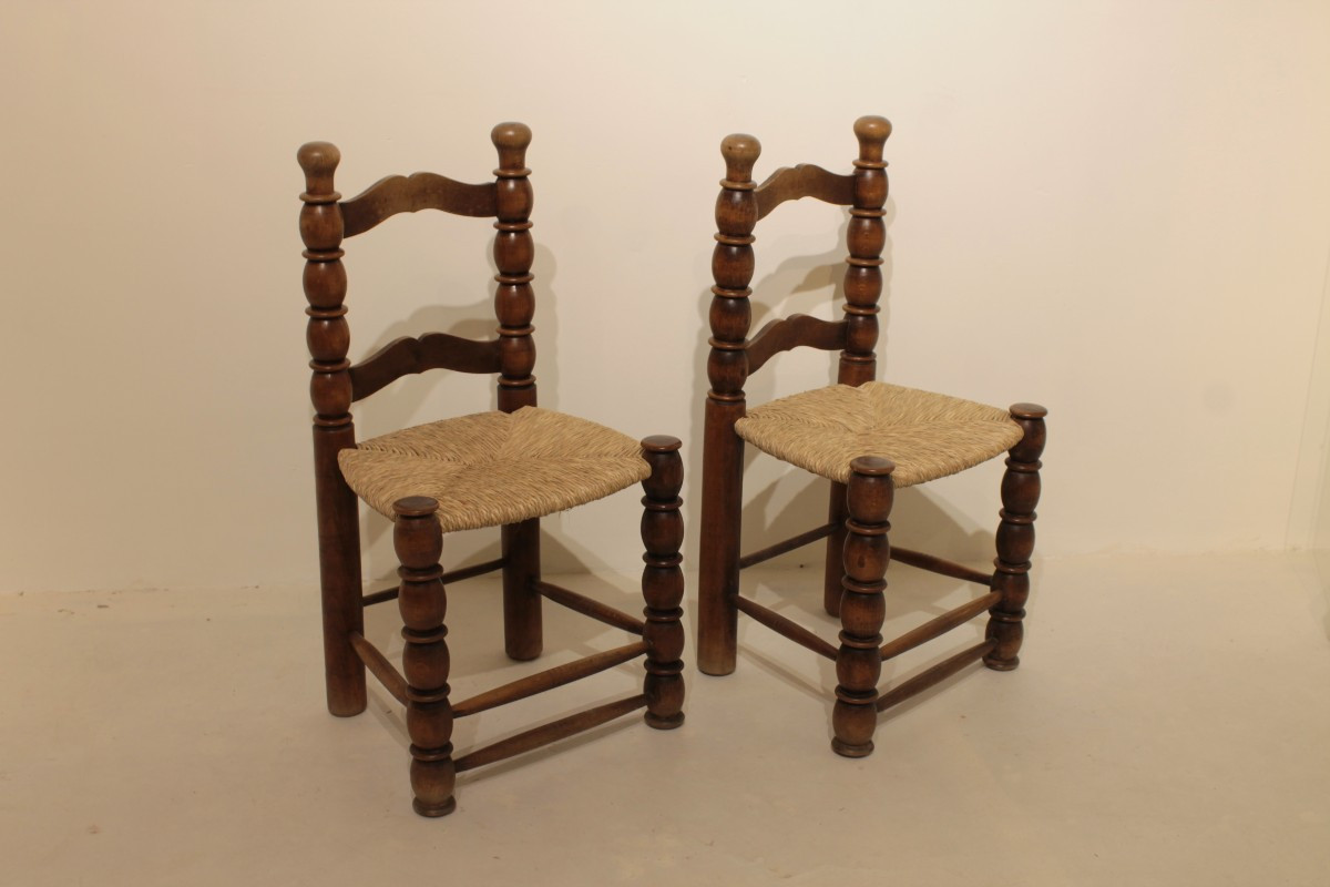 Pair Of Rustic Chairs-photo-2