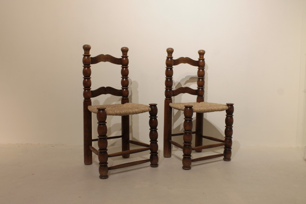 Pair Of Rustic Chairs-photo-3
