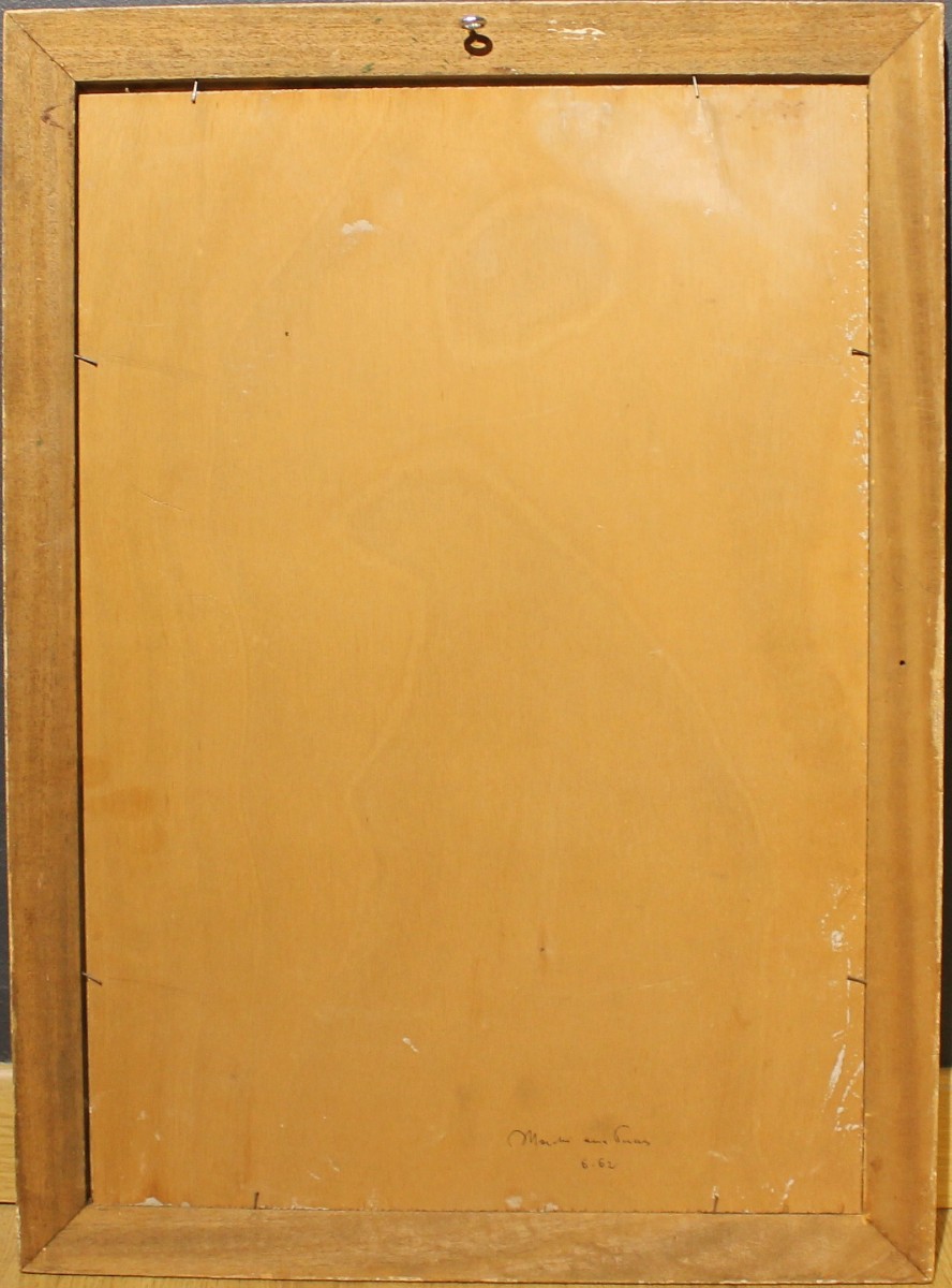 Flea Market Paris, June 1962 - Oil On Panel-photo-8