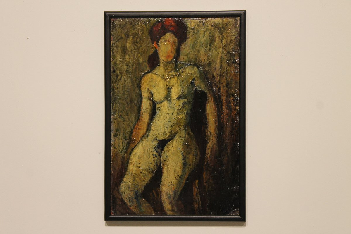 Tableau Nu Féminin - Huile Sur Toile-photo-2