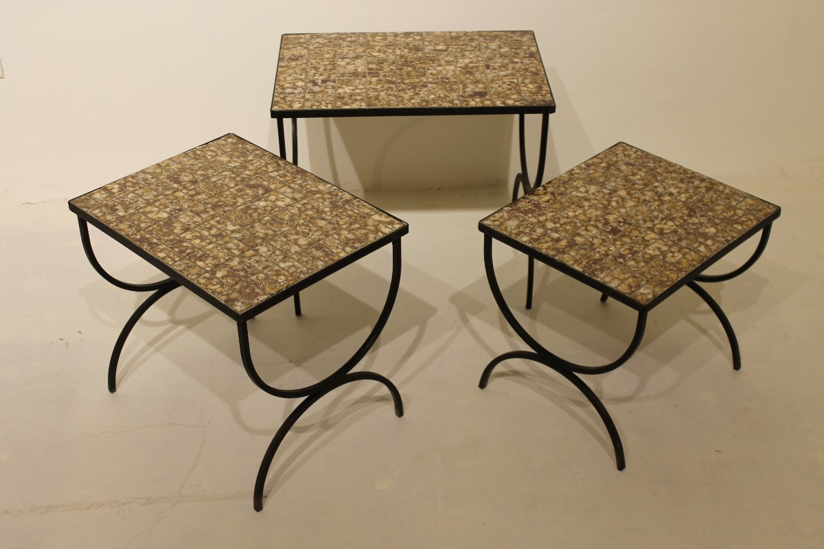Ceramic Nesting Tables - 1950s-photo-3
