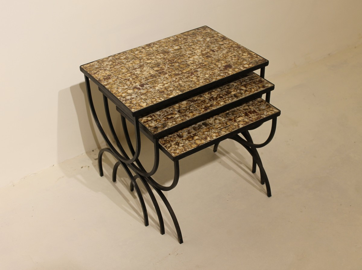 Ceramic Nesting Tables - 1950s