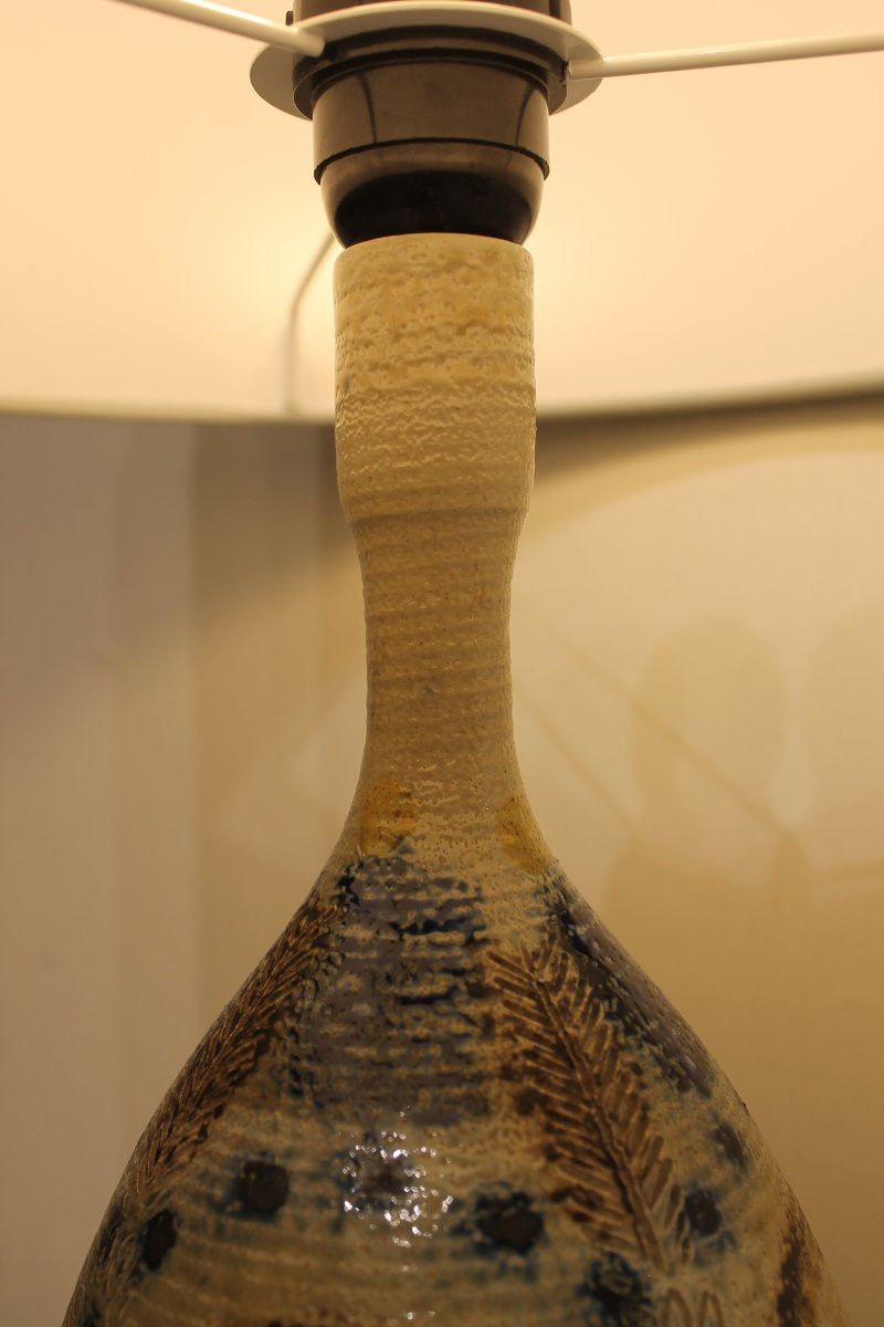 Lampe En Grès De Sel J-c. Courjault Pour Keraluc Quimper-photo-4