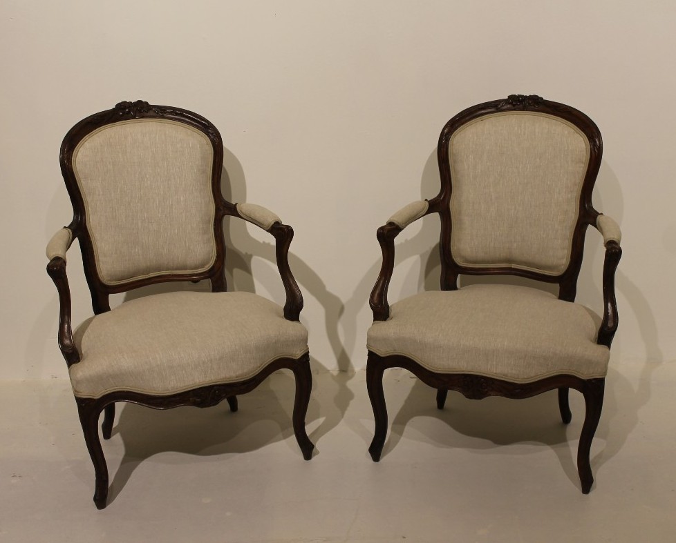 Pair Of Louis XV Cabriolets-photo-3