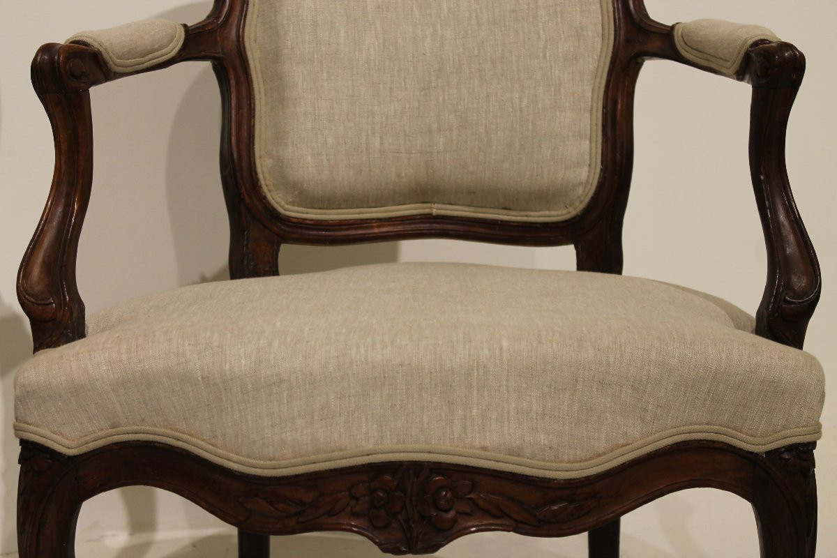 Pair Of Louis XV Cabriolets-photo-2