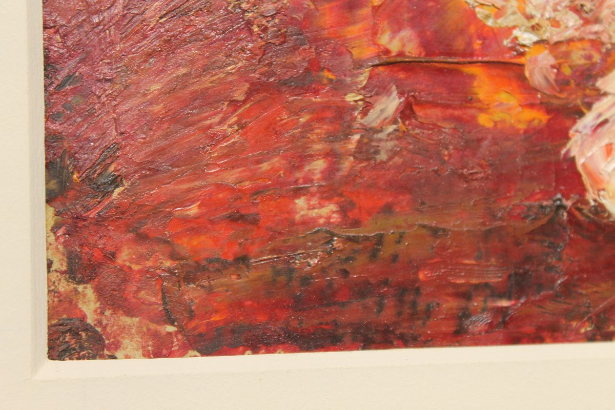 Portrait Of A Man, 20th Century, Oil On Panel-photo-2