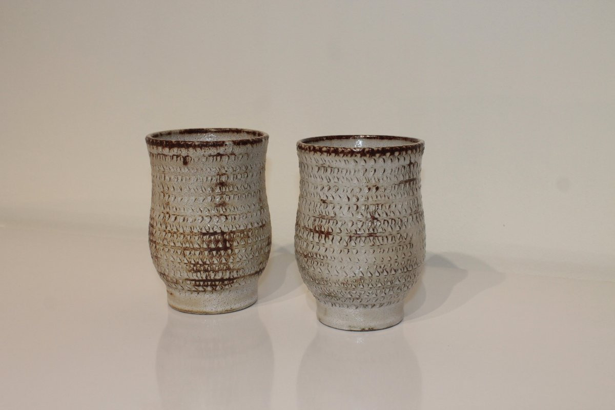 Paire de vases Accolay signés-photo-4
