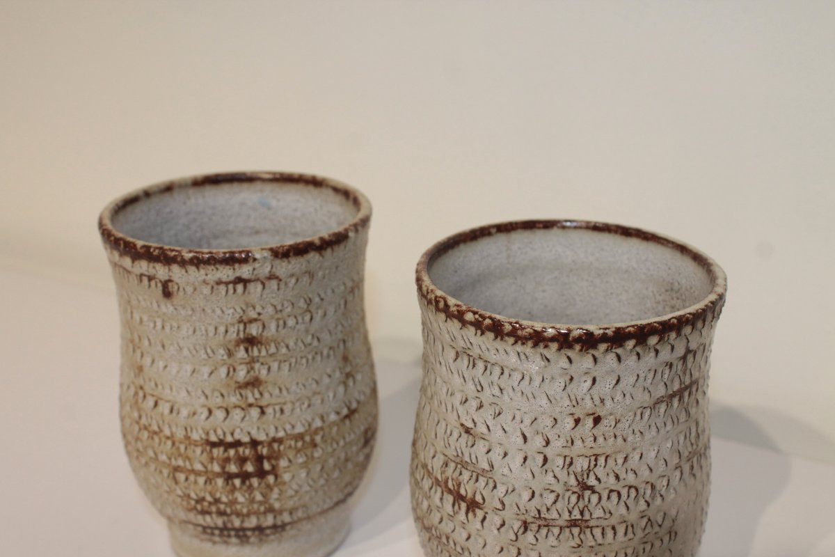 Paire de vases Accolay signés-photo-1