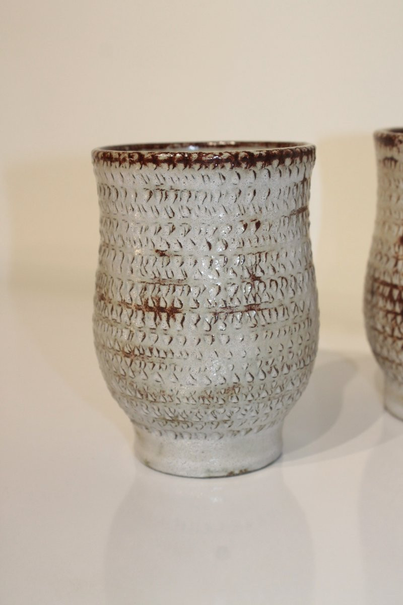 Paire de vases Accolay signés-photo-4
