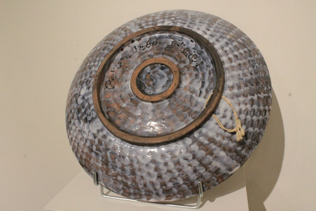Large Ceramic Dish By Jean Rivier -photo-5