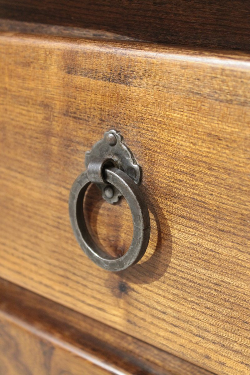 Brutalist Chest Of Drawers In Aranjou Elm - 1960s-photo-2