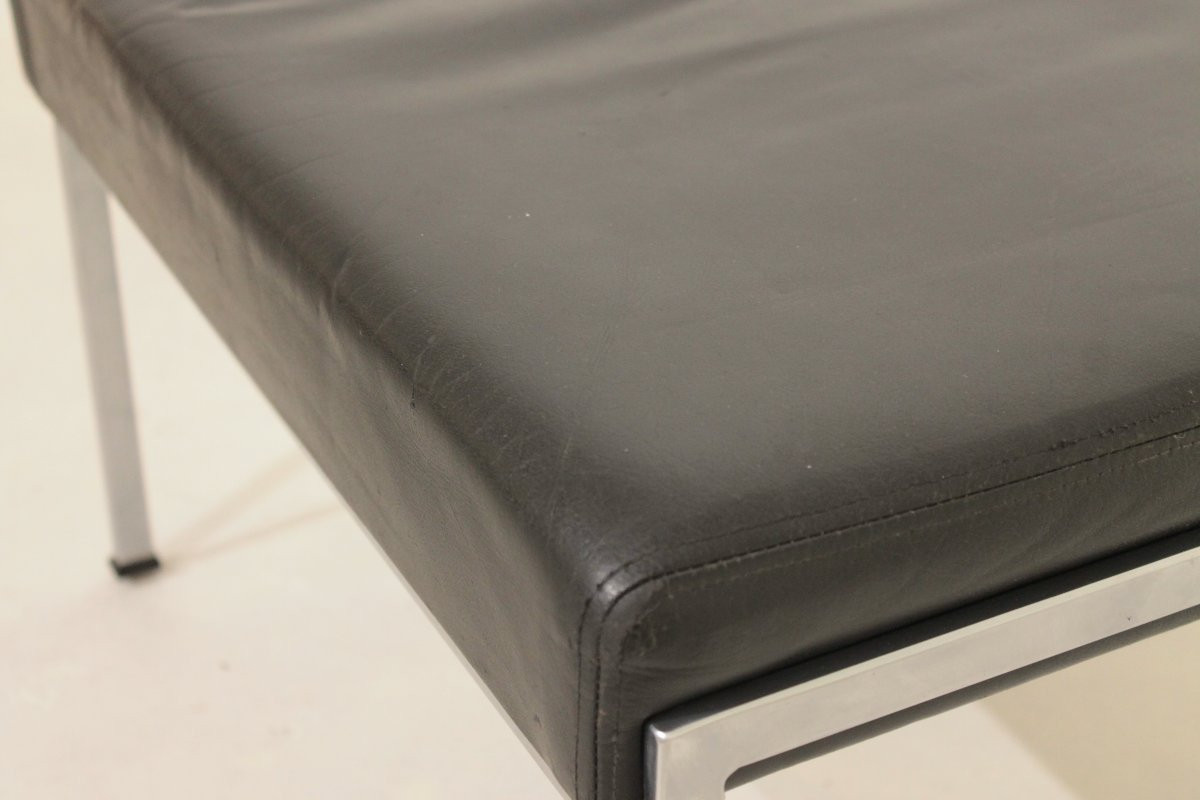 Pair Of Leather And Inox Footrests - Rob Parry-photo-5