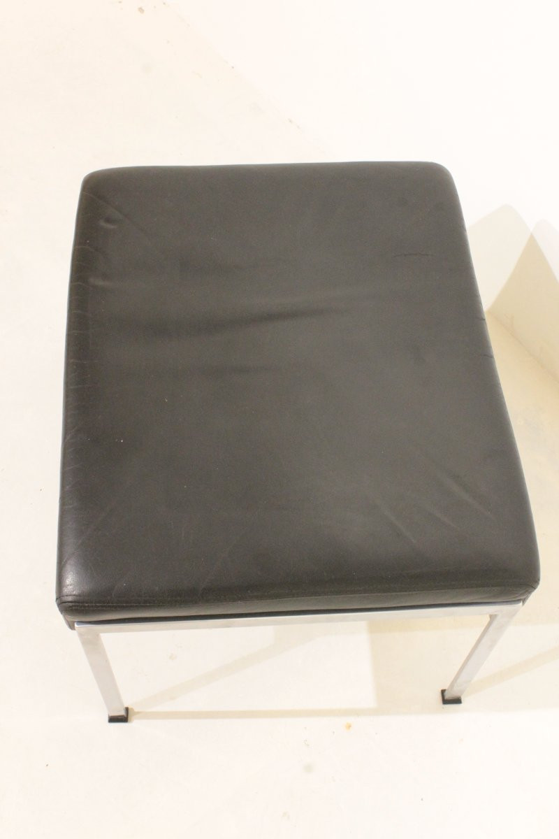 Pair Of Leather And Inox Footrests - Rob Parry-photo-6