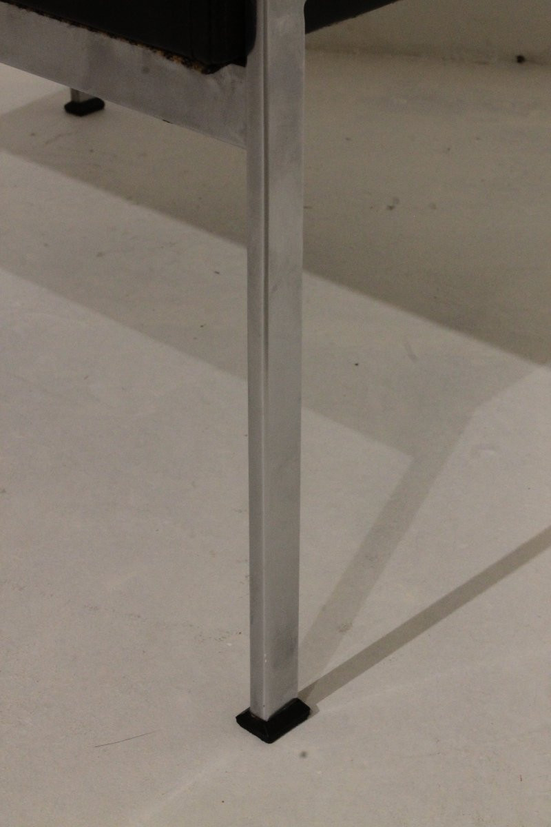 Pair Of Leather And Inox Footrests - Rob Parry-photo-7