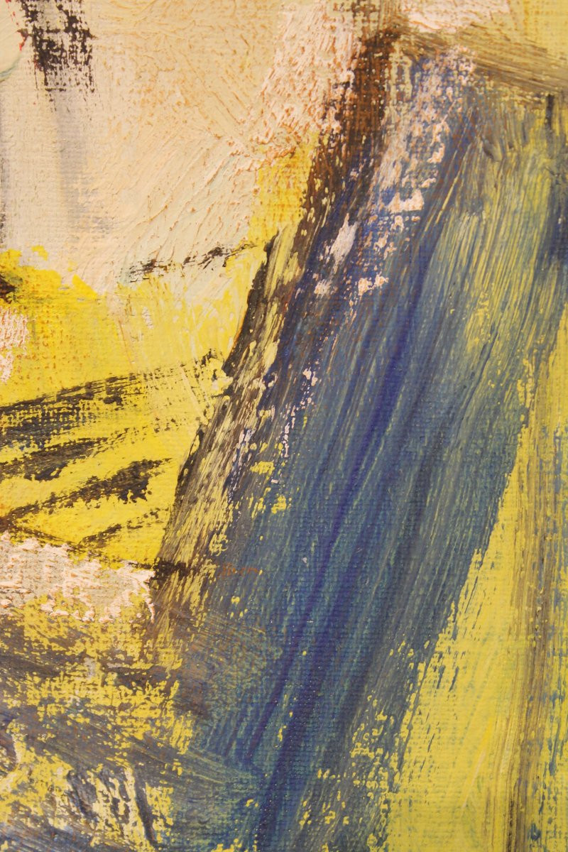 Huile sur toile de Fritz Huf "Le marin", 1957-photo-3