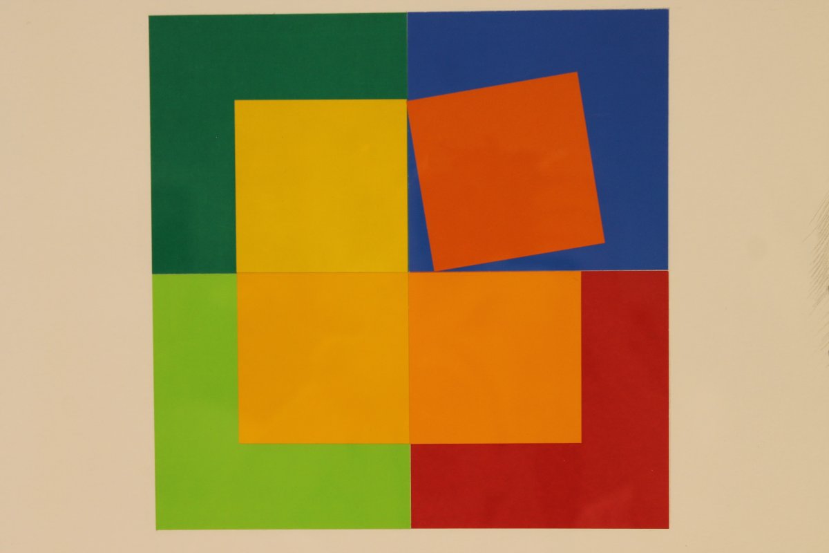 Collage abstrait "les transparents dynamiques série 3 " de Jacqueline Carron, 1996-photo-5