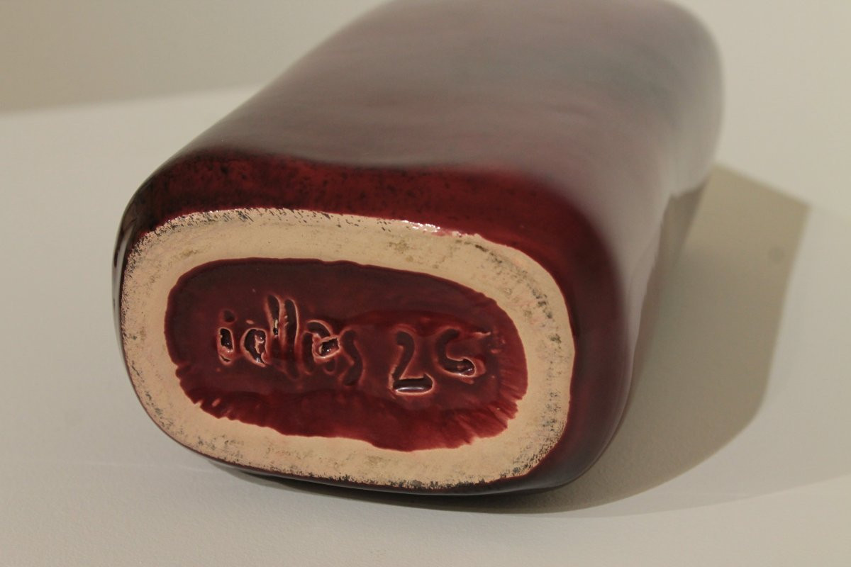 Vase rectangulaire signé et numéroté de Max Idlas -photo-3