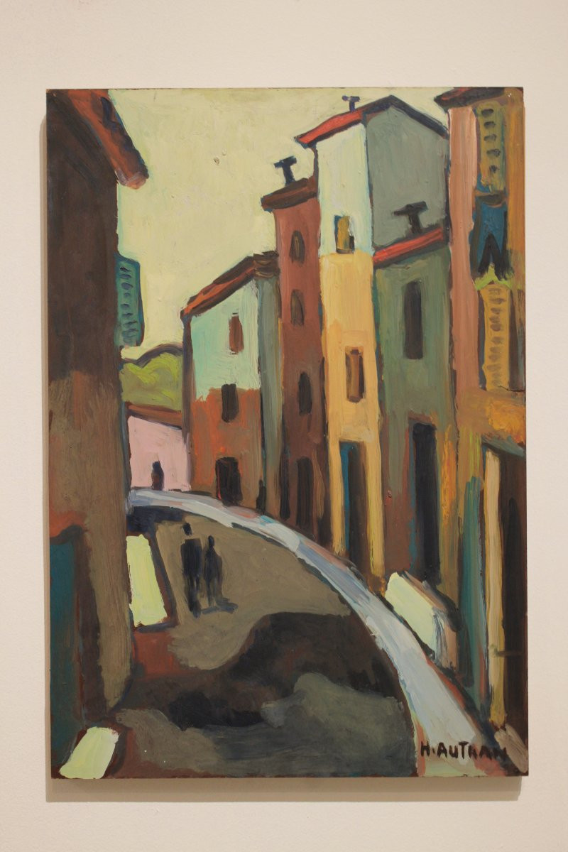 Oil On Hardboard By The Provençal Painter Henri Autran (1926-2007)-photo-5