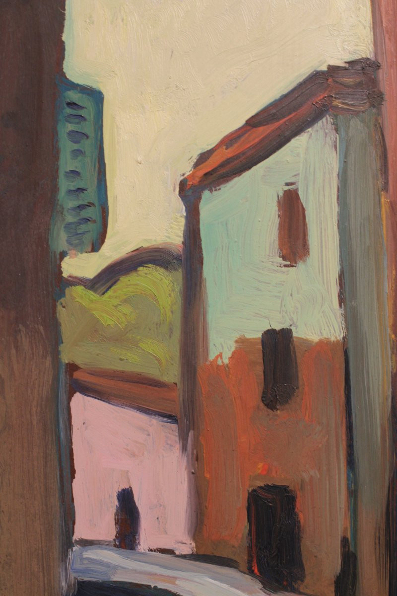 Oil On Hardboard By The Provençal Painter Henri Autran (1926-2007)-photo-6