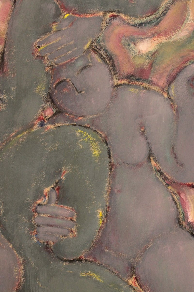 Painting By Jacqueline Jacquier (1930-2020) - Gouache On Paper-photo-1