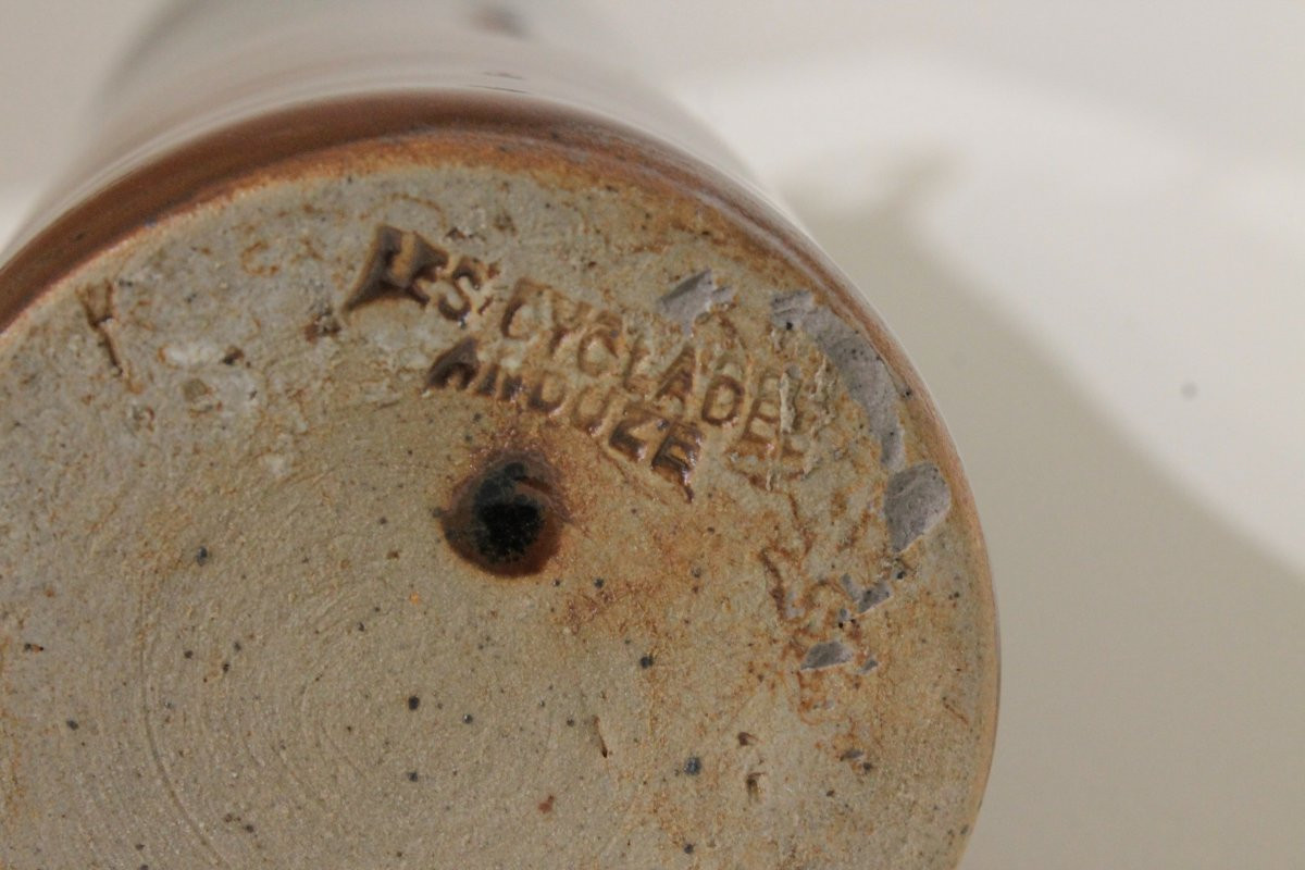 Roland Zobel Atelier les Cyclades, Anduze - Bouteille en céramique-photo-5