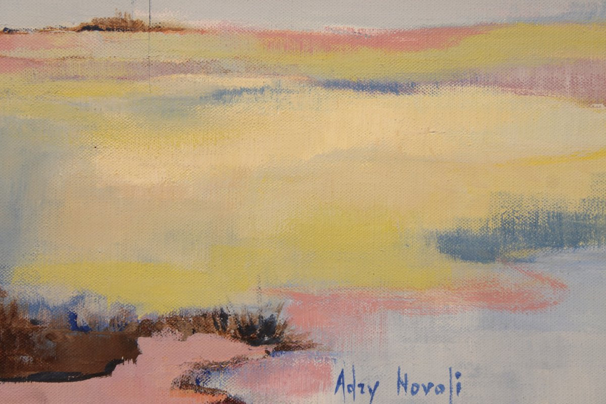 Huile sur toile "Profondeur du soir" Adry Novoli-photo-2