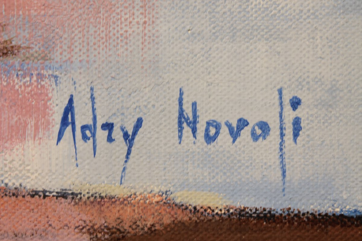 Huile sur toile "Profondeur du soir" Adry Novoli-photo-3