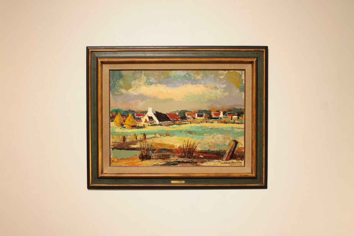 Landscape Painting By Jos Fred Smith - Oil On Panel-photo-3