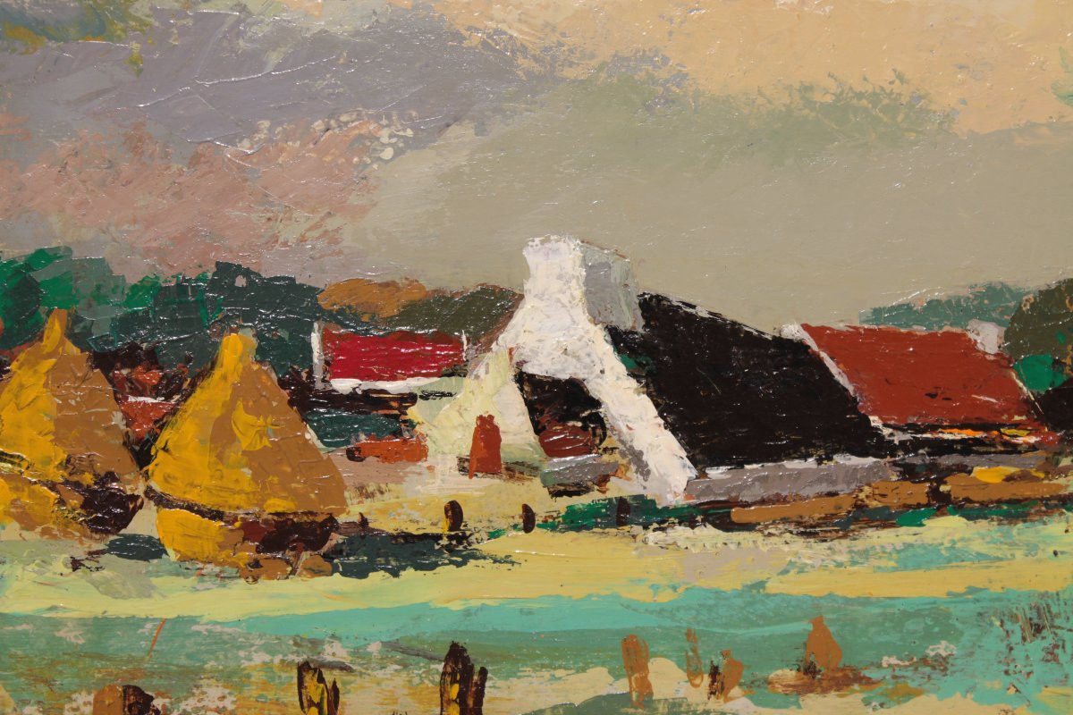 Landscape Painting By Jos Fred Smith - Oil On Panel-photo-1