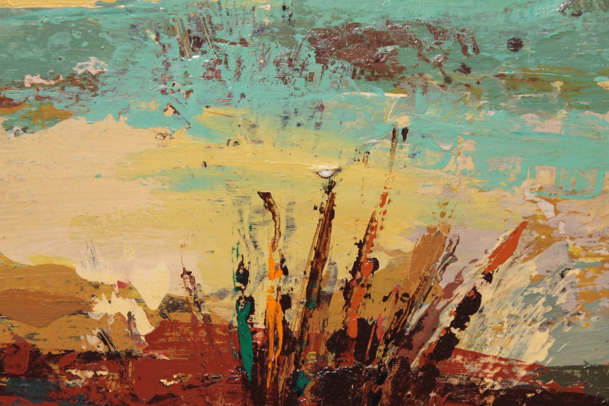 Landscape Painting By Jos Fred Smith - Oil On Panel-photo-6