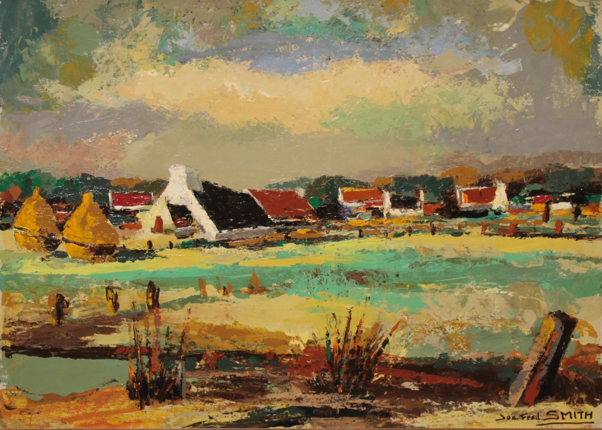 Landscape Painting By Jos Fred Smith - Oil On Panel
