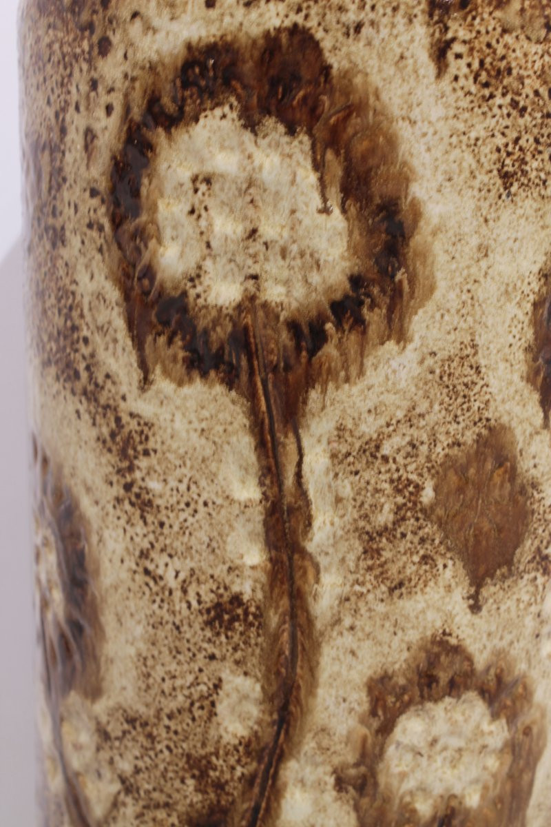 Large Ceramic Pot With Floral Decoration-photo-4