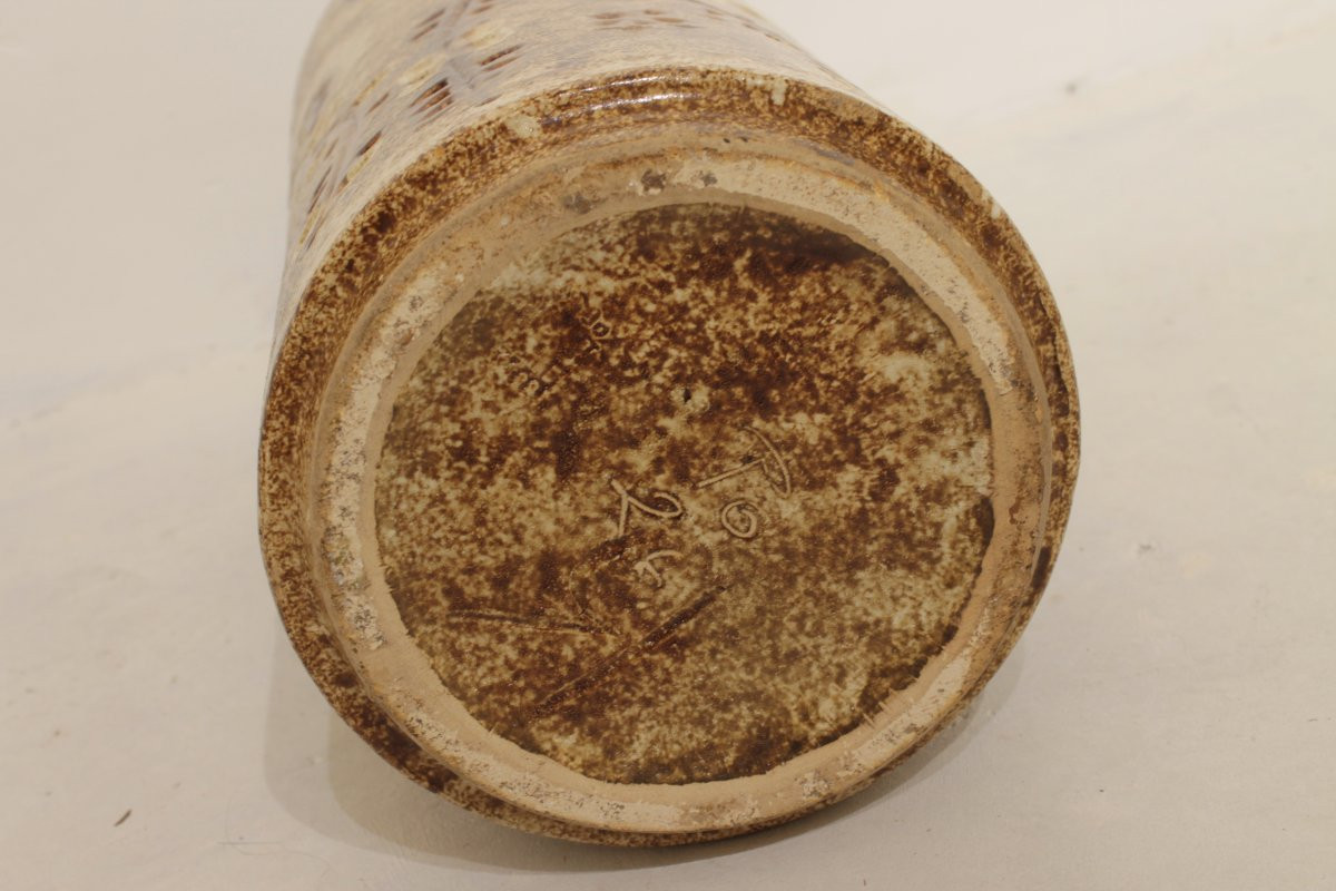 Large Ceramic Pot With Floral Decoration-photo-5