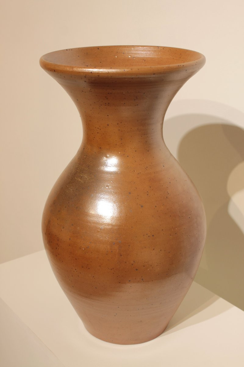 Important Iridescent Stoneware Vase-photo-4