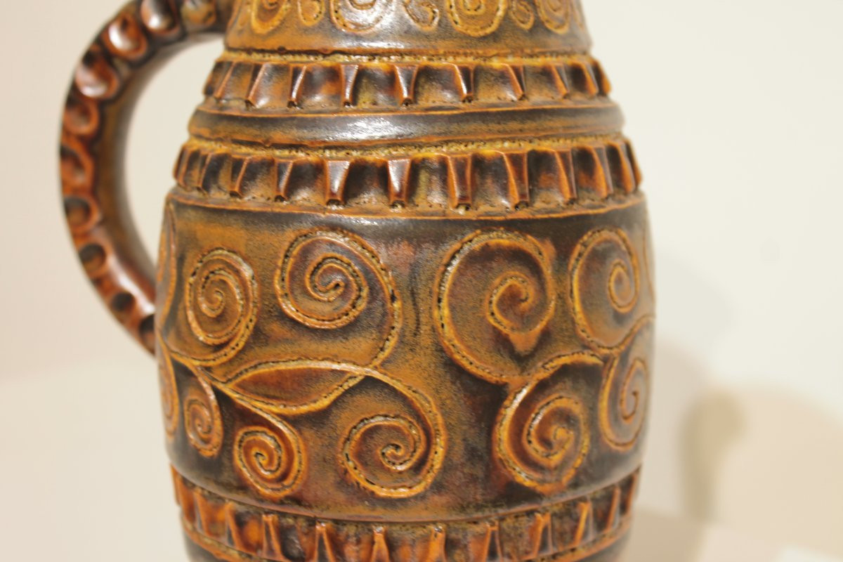 Large Ceramic Pitcher By Huguette Bessone-photo-5