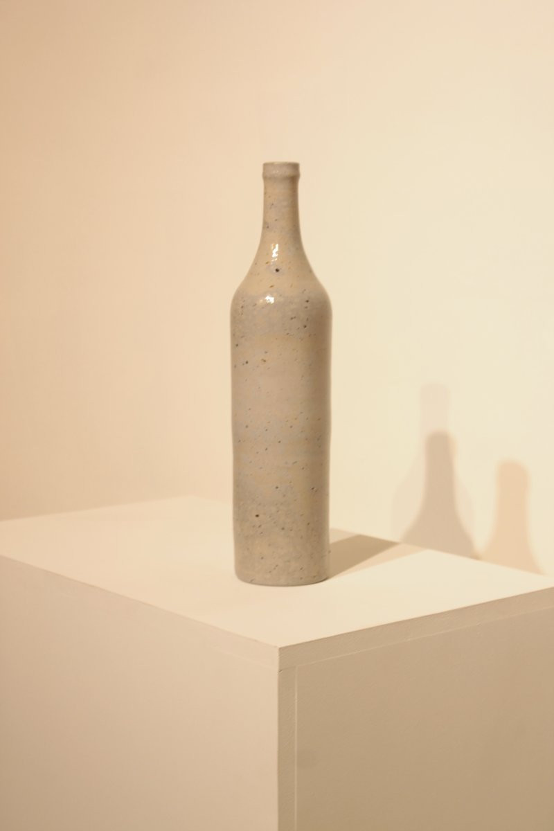 Large Bottle Vase By Roland Zobel, Les Cyclades, Anduze-photo-2