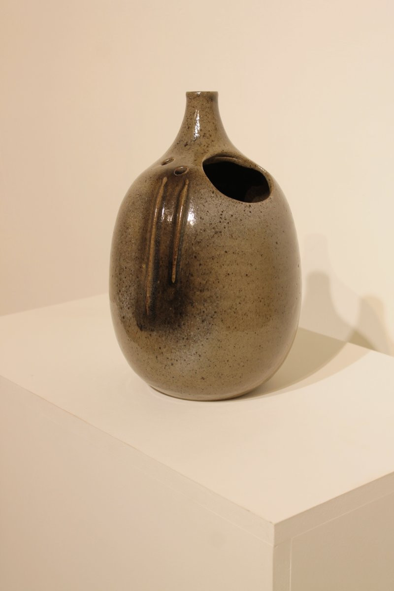 Large Ceramic Vase By Roland Zobel, Les Cyclades, Anduze-photo-2