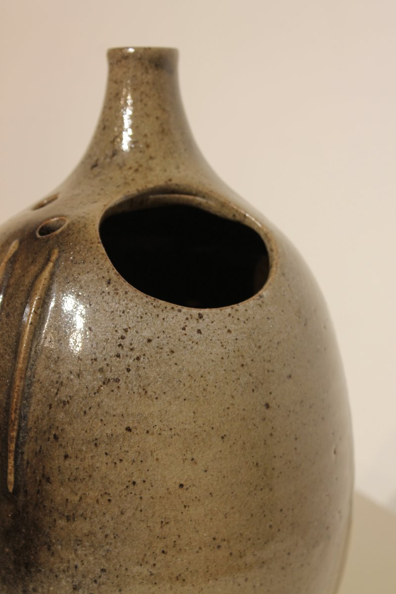 Large Ceramic Vase By Roland Zobel, Les Cyclades, Anduze-photo-3