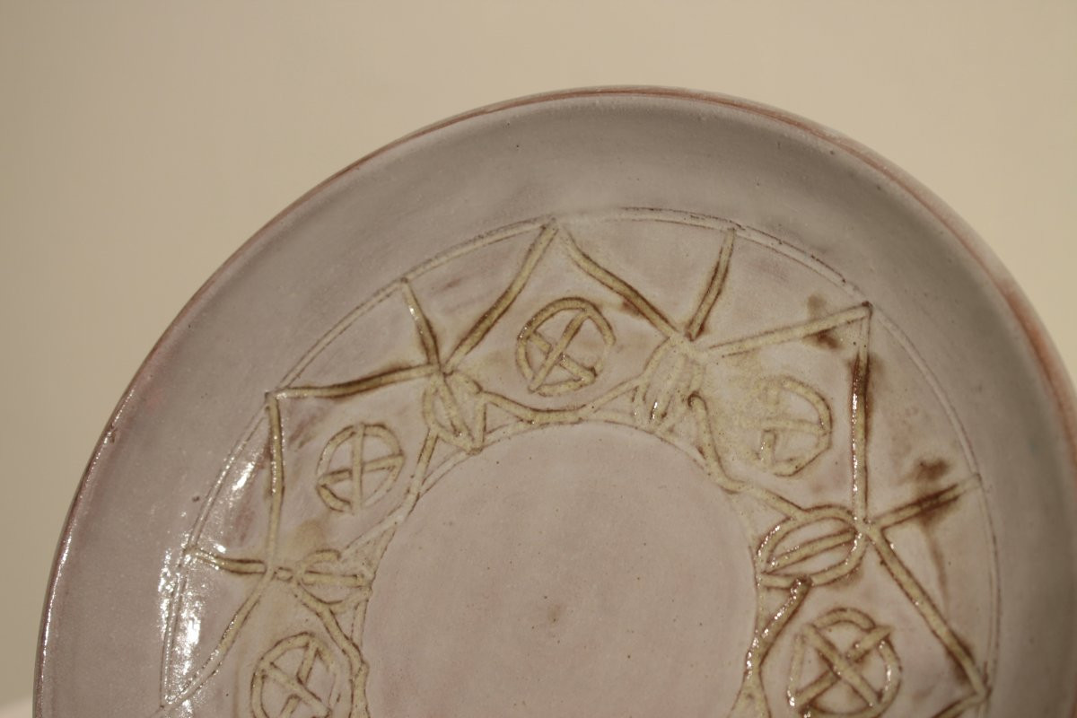 Ceramic Plate From The Les Argonautes Workshop, Vallauris-photo-3