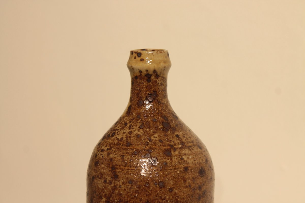 Vase bouteille en grès pyrité Tiffoche-photo-4