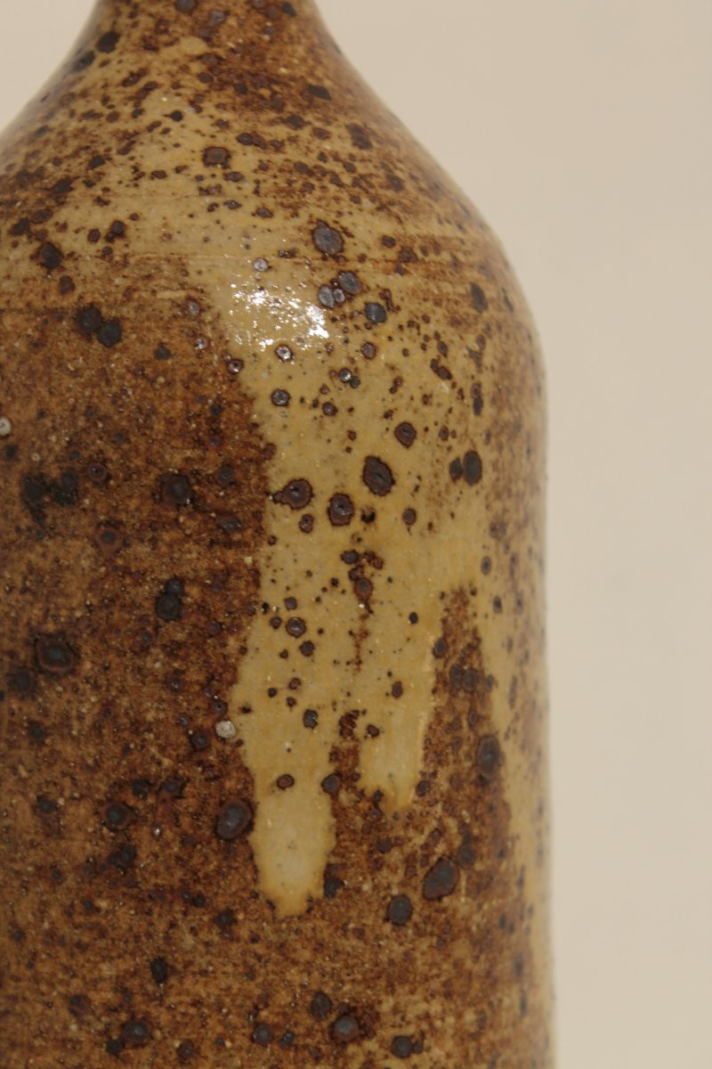 Vase bouteille en grès pyrité Tiffoche-photo-4