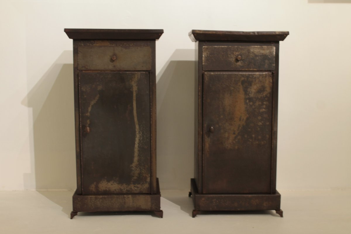 Pair Of Louis-philippe Style Metal Furniture-photo-2