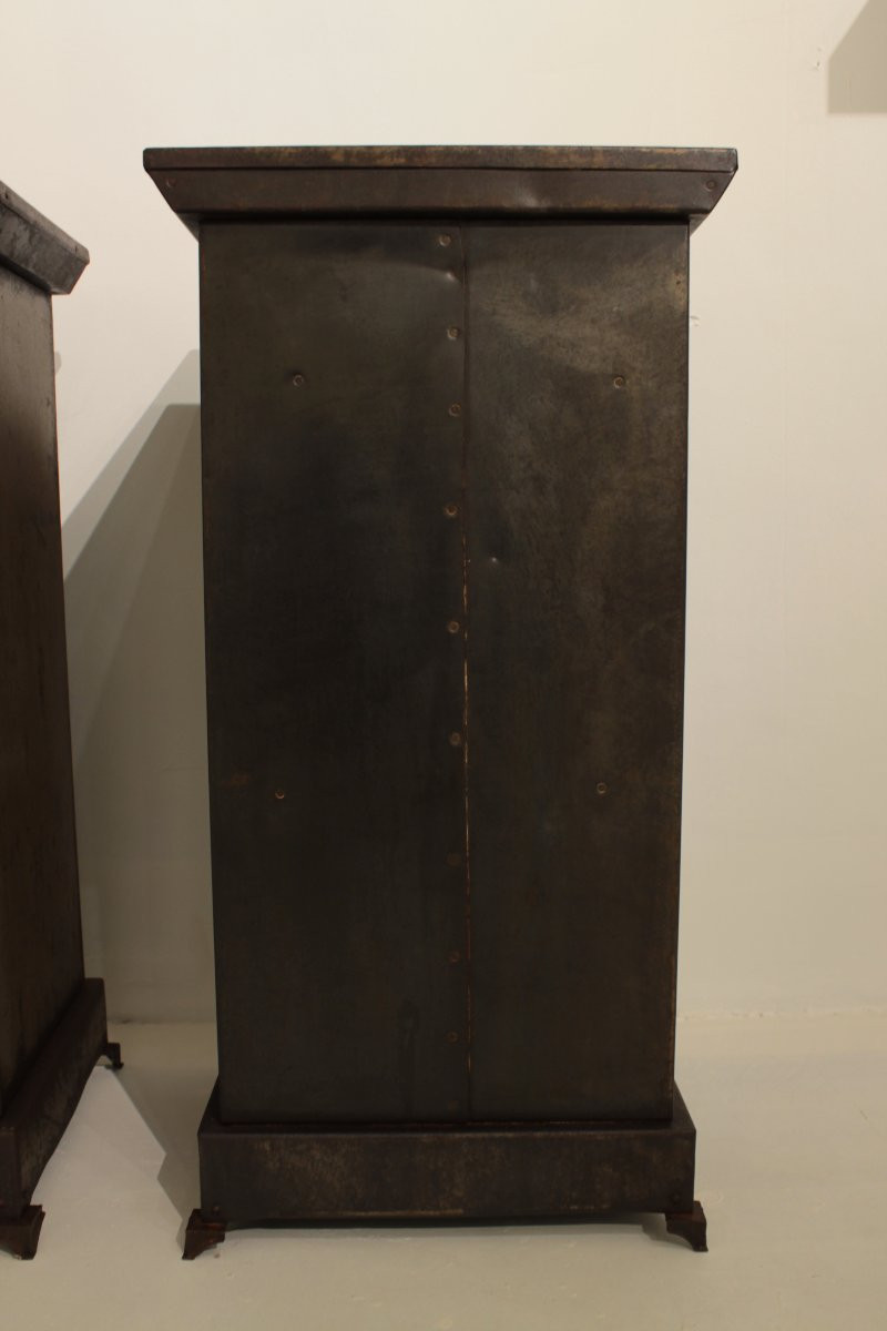 Pair Of Louis-philippe Style Metal Furniture-photo-3