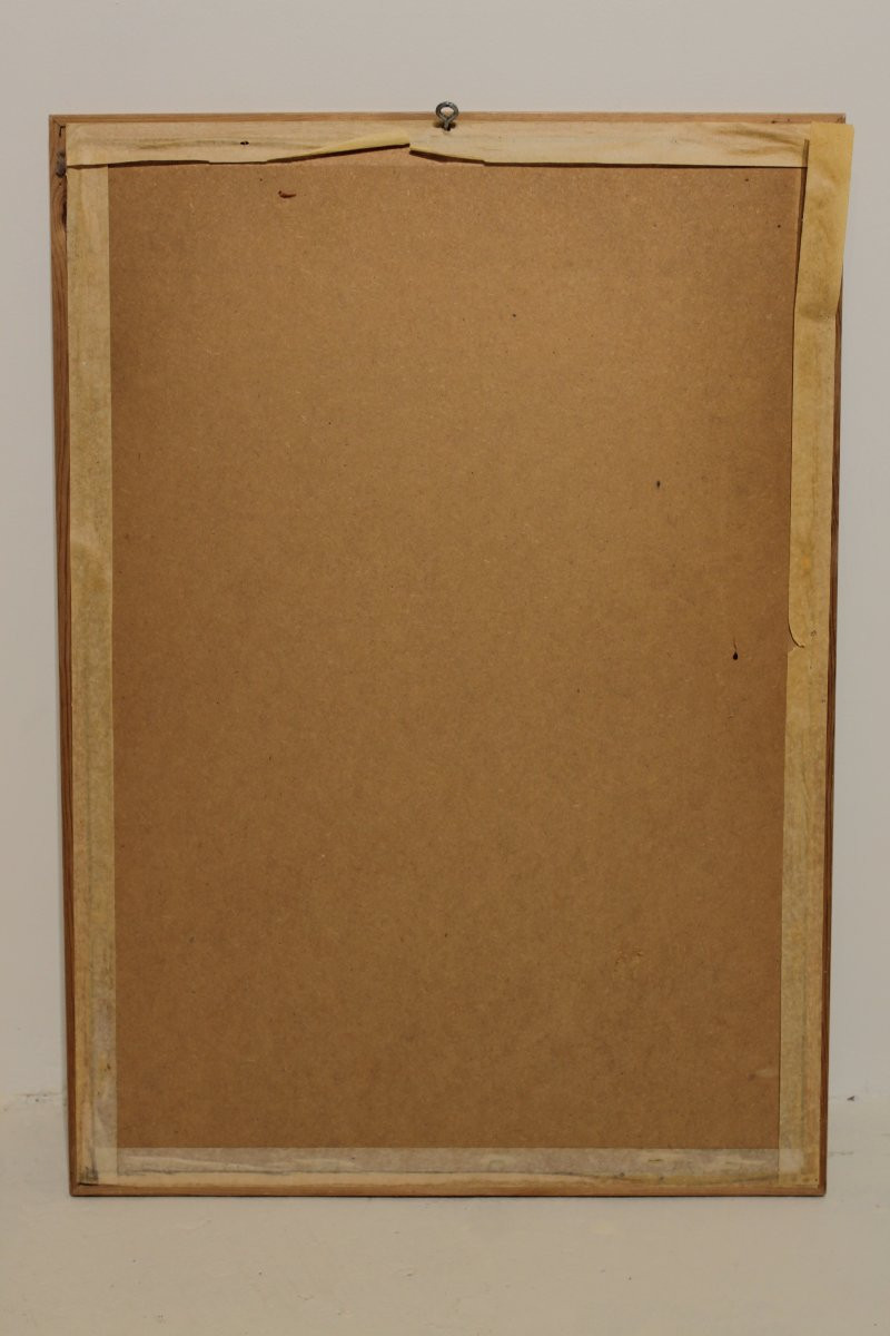 Marine Painting By Jean Guindon - Gouache On Paper-photo-8